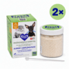 TEEF Vitae+ Futter Sparpaket 2×60g mit grüner Faltschachtel, Dose, Dosierlöffel und 2×-Kennzeichnung