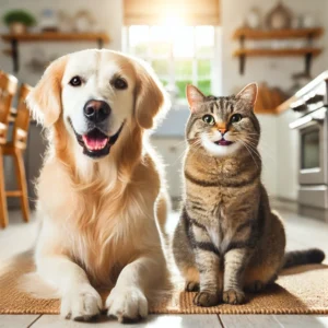 Cão e gato juntos