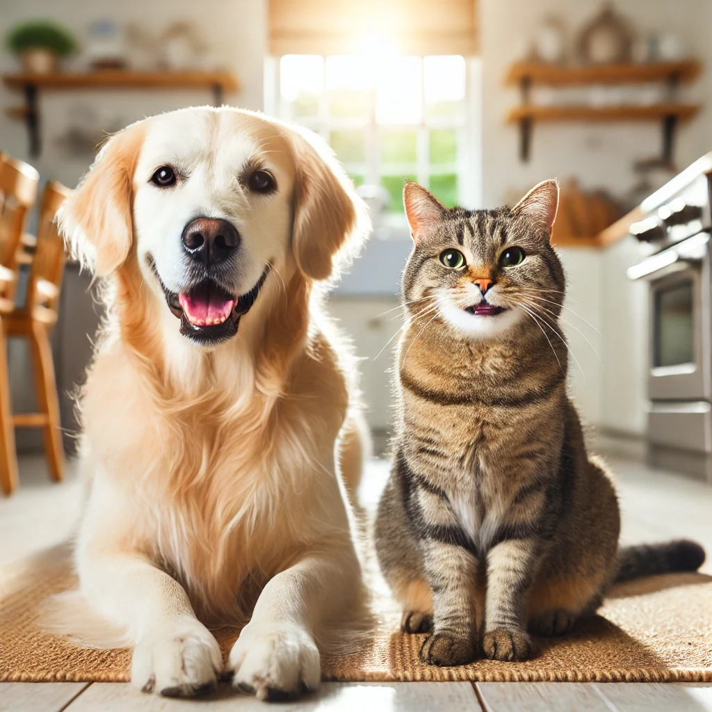 Perro y gato juntos